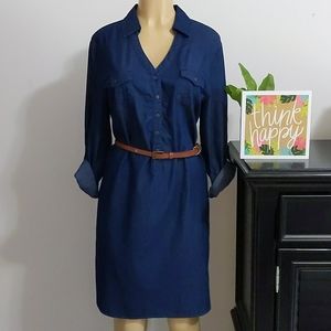 Westport 1962 Long Sleeve Blue Dress